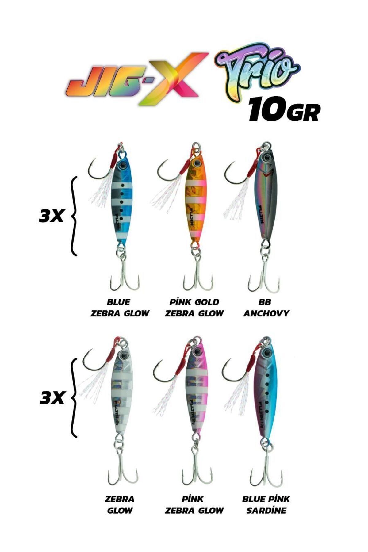 Jig-X 3lü Micro Jig 10gr TR2