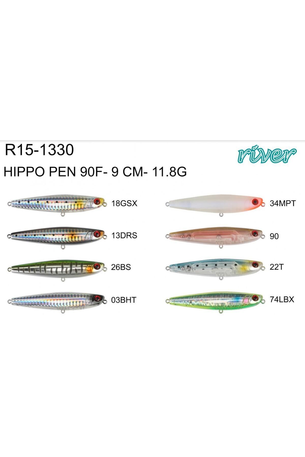 MAKET BALIK RİVER HIPPO PEN 90F 9CM 11GR RENK:34MPT