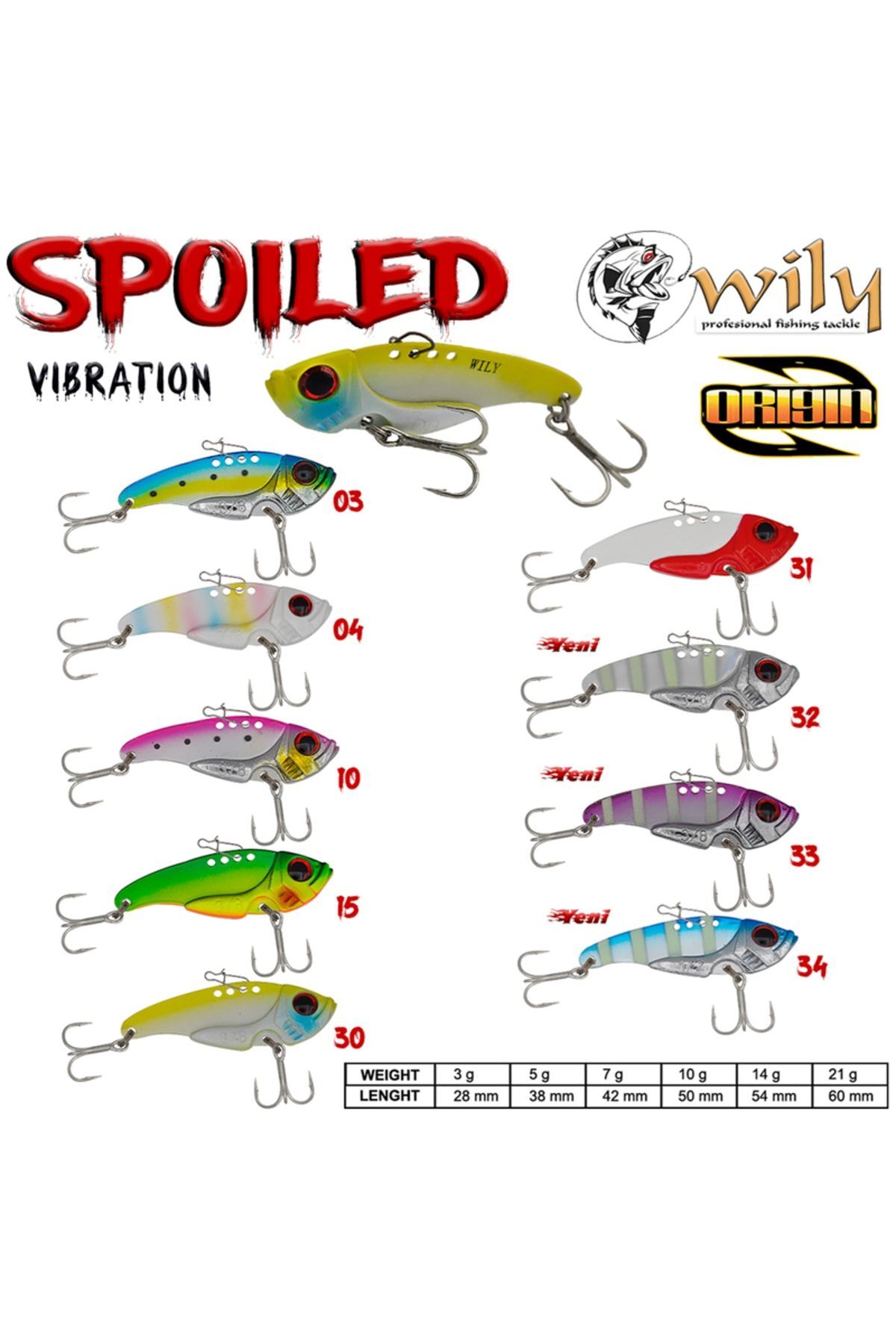 Spoiled Vibrasyon Jig 14 gr 5.4 cm VİBRASYON JİG