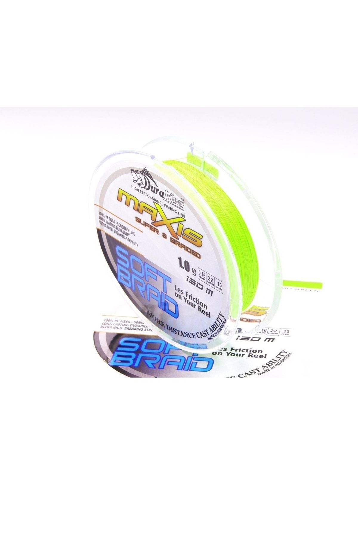 Duraking Maxis S.soft 8x 150mt Ip Misina 1,5pe 0,20mm - Fg Fluo Yeşil