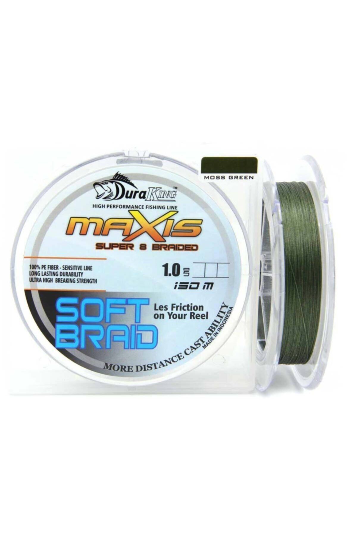 Maxis Soft Braid Moss Green X8 Ip Olta Misinası 150mt 0.16 Mm