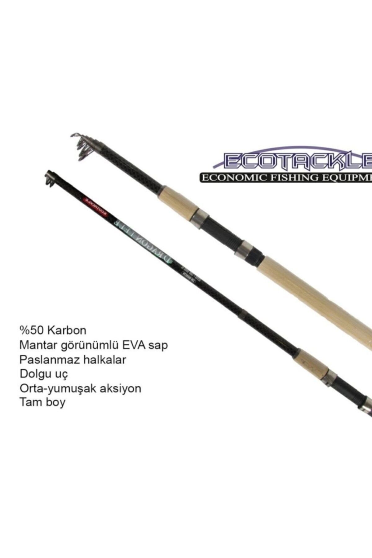 Ecotackle Dragon Tele Mix 300 cm 50-100 gr Atarlı Karbon Kamış